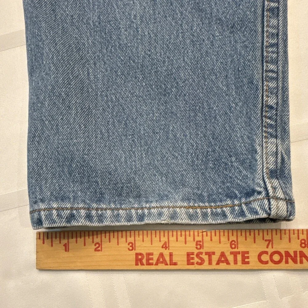 Vintage 90s Levi's 501 Button Fly Jeans 32x34 Made in USA Stonewash Blue
